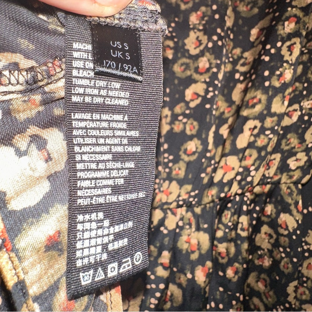 Free People Black Floral Blouse - Picture 11 of 12